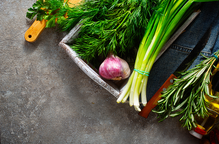 зеленый лук фото
