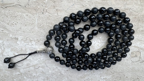 Чётки из шунгита и оникса «Гараб Дорже»