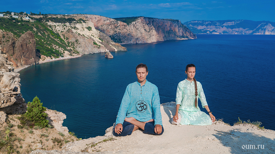 падмасана, черное море, медитация
