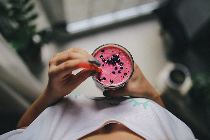 смузи из черники фото