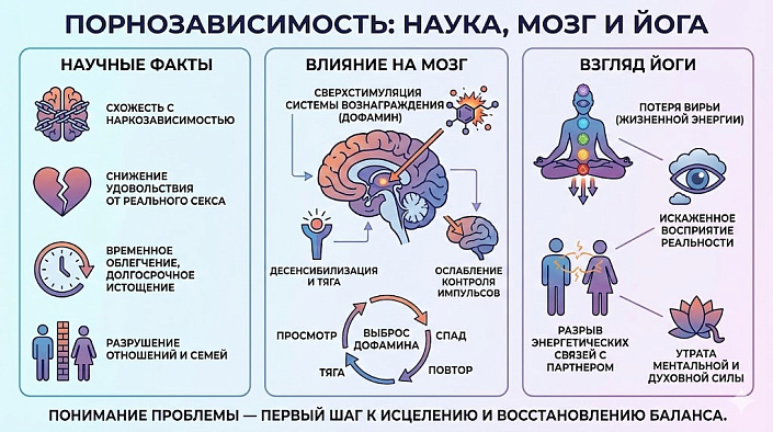 Порнозависимость: научные факты, влияние на мозг и взгляд йоги