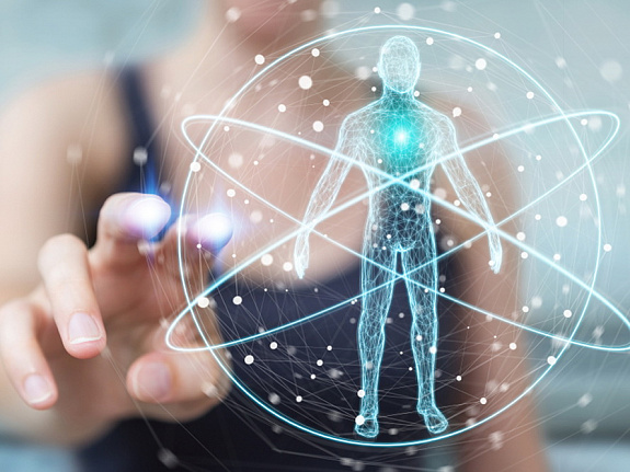 фигурка человека в атоме