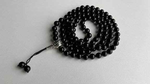 Чётки из агата черного «Зов астрала»