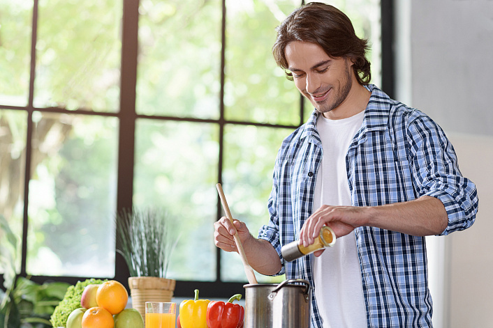апельсин, мужчина