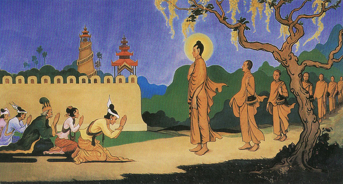 будда и ученики арт фото