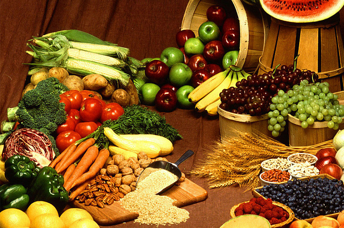 фрукты, овощи, злаки