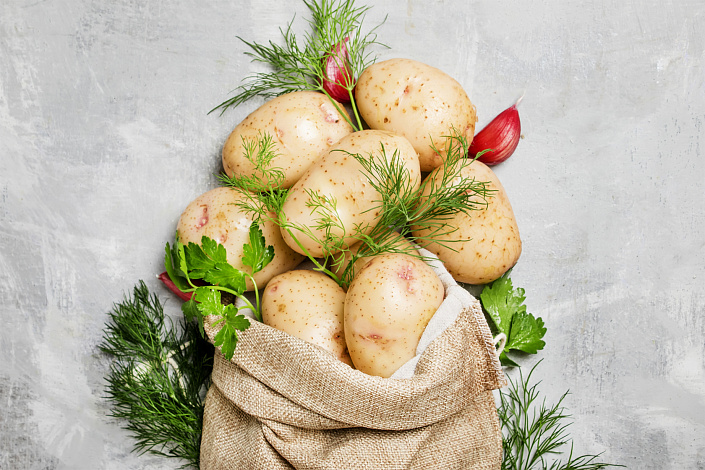 картофель в мешке фото