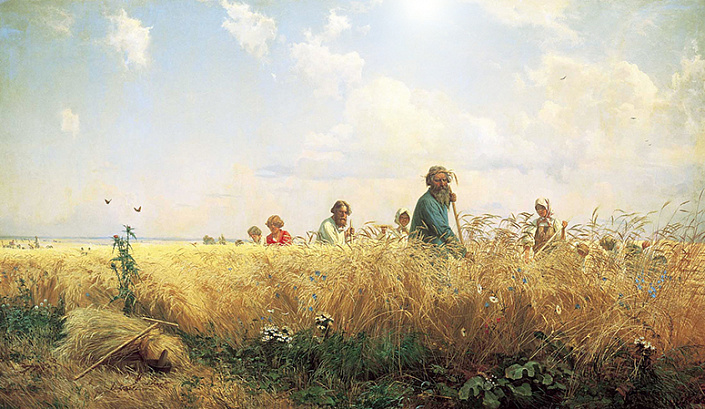 крестьянин в поле
